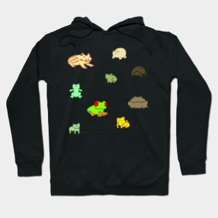 Family Of Frogs Sticker Pack Hoodie